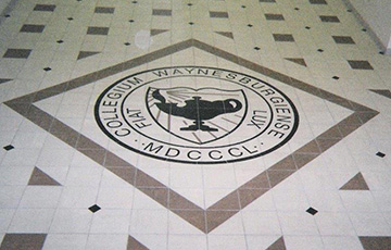 CWSB logo on Porcelain tile