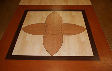 laminated flooring flower design