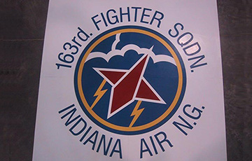 163rd fighter sqdn logo on rubber tile